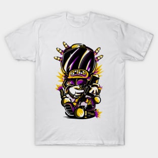 Soldier Gamer Mad Rampage Purple T-Shirt